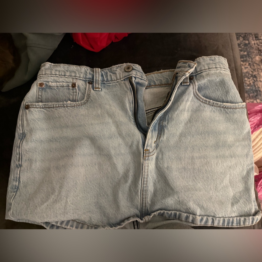 Abercrombie & Fitch Light Blue Mini Skirt - Picture 3 of 3